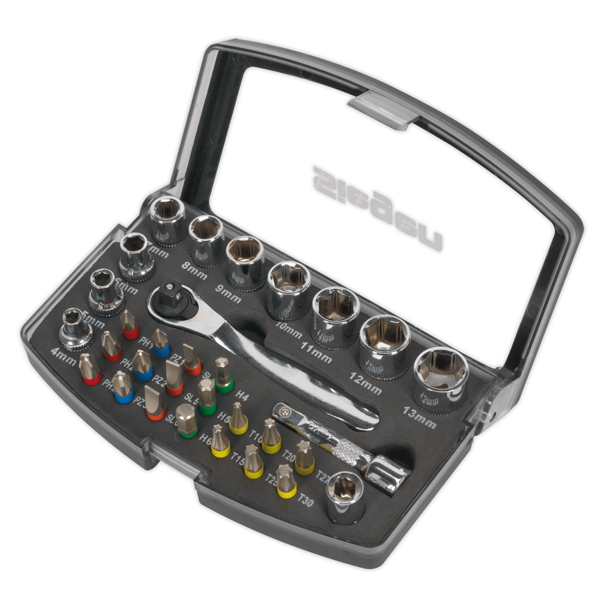 Socket & Bit Set 31pc 1/4"Sq Drive | Manufactured from Chrome Vanadium steel. | toolforce.ie