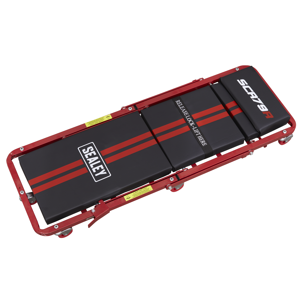 Sealey Creeper/Seat Steel with 7 Wheels & Adjustable Head Rest SCR79