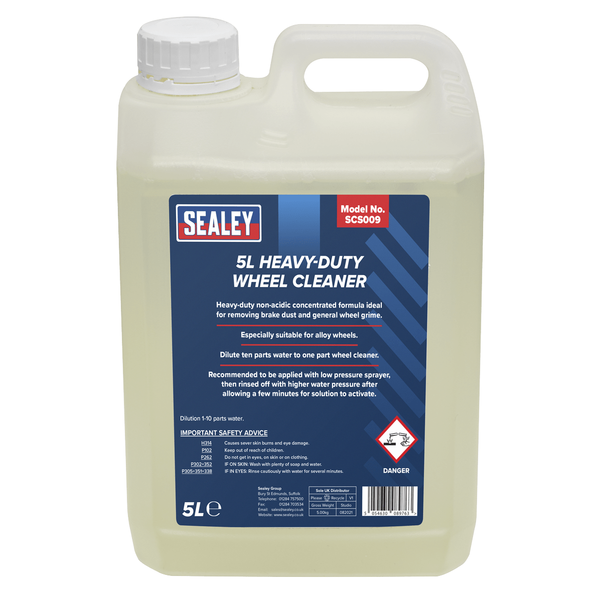 Wheel Cleaner Heavy-Duty 5L | Heavy-duty alkaline (non-acidic) concentrated formula ideal for removing brake dust and general wheel grime. | toolforce.ie