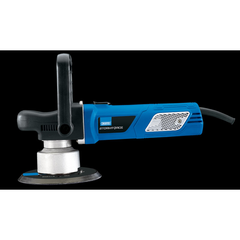 Draper Storm Force 6 inch 150mm Dual Action Polisher (240V) 01817 | Constant electronics | Hook and loop | toolfix.ie