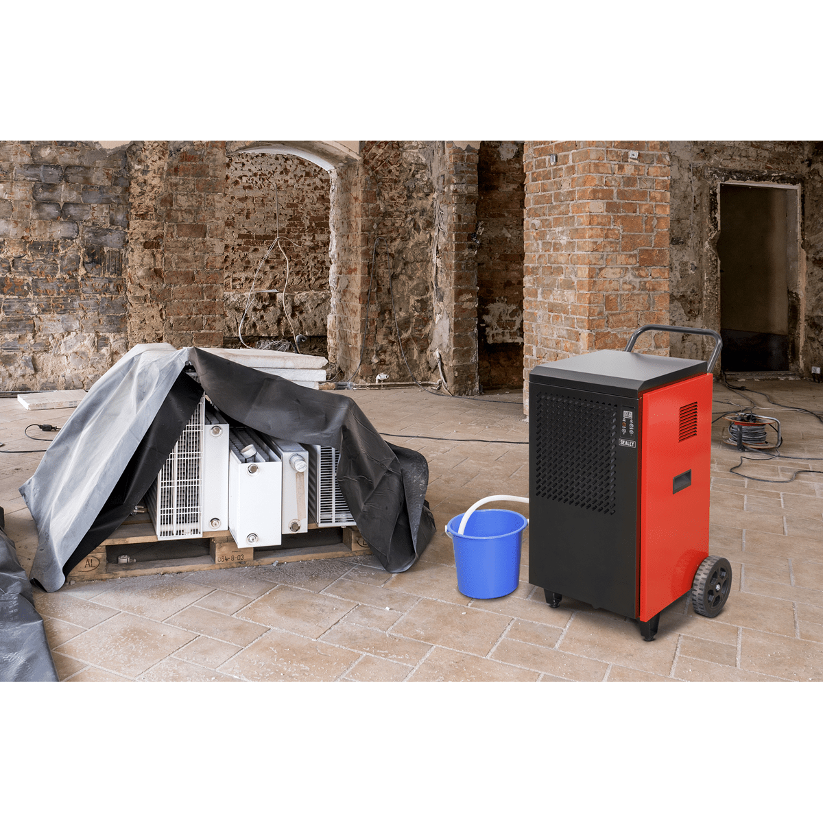 Industrial Dehumidifier 70L | Powerful dehumidification capacity, extracts up to 70 litres of water per day. | toolforce.ie
