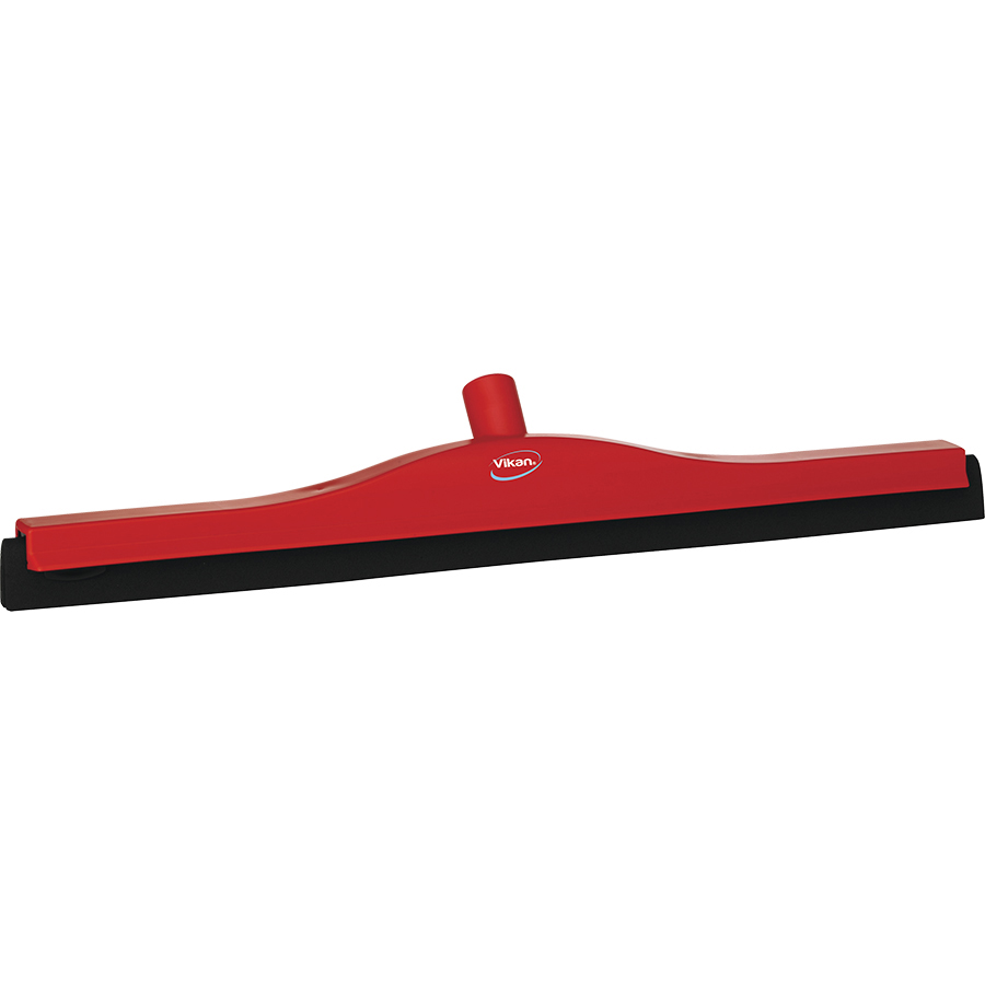 Vikan Floor squeegee w/Replacement Cassette 600mm Red, This double-bladed cell rubber squeegee can be used with any Vikan handle.