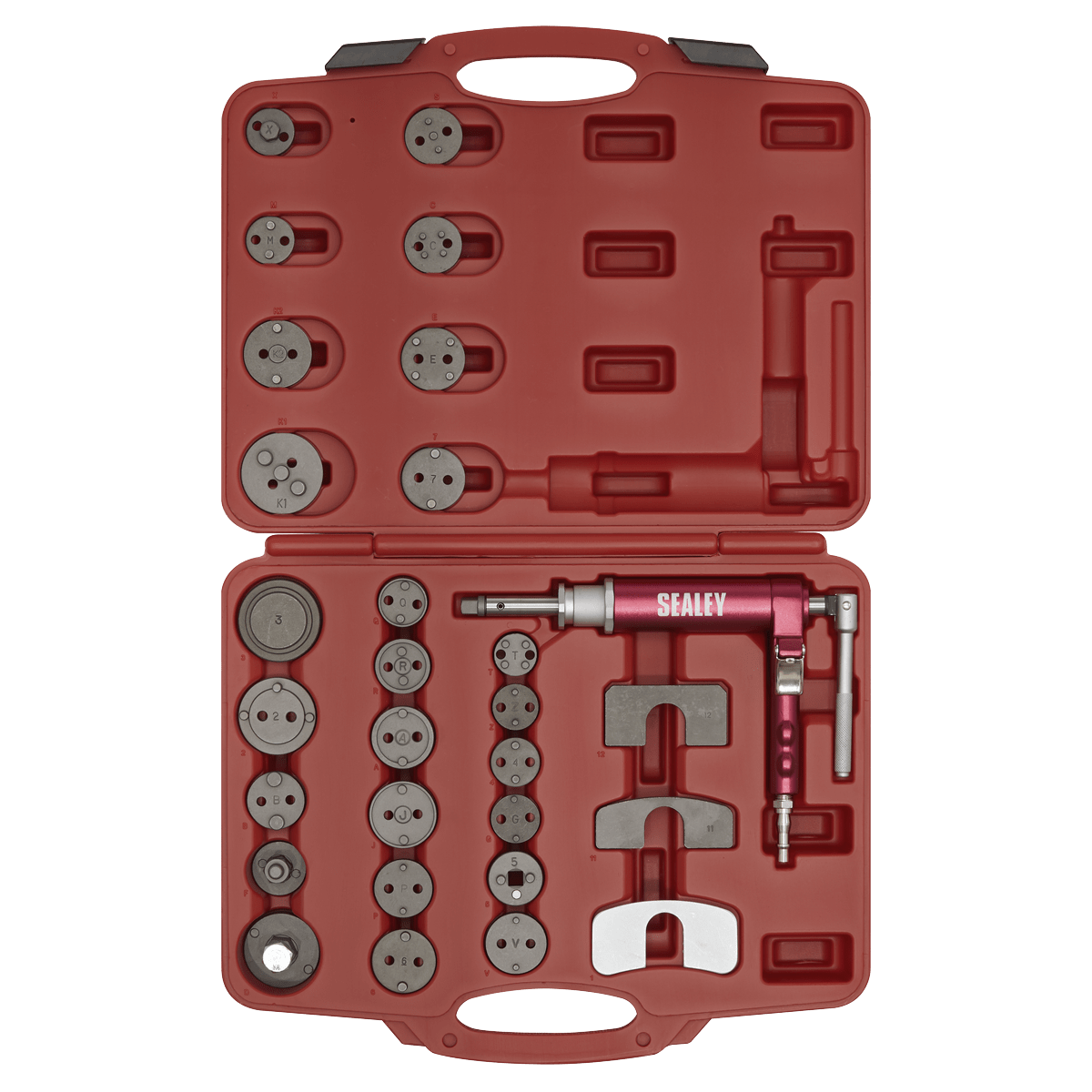 Air Operated Brake Piston Wind-Back Tool Kit 29pc | Air operated wind-back tool suitable for left or right-hand wind-back operations. | toolforce.ie