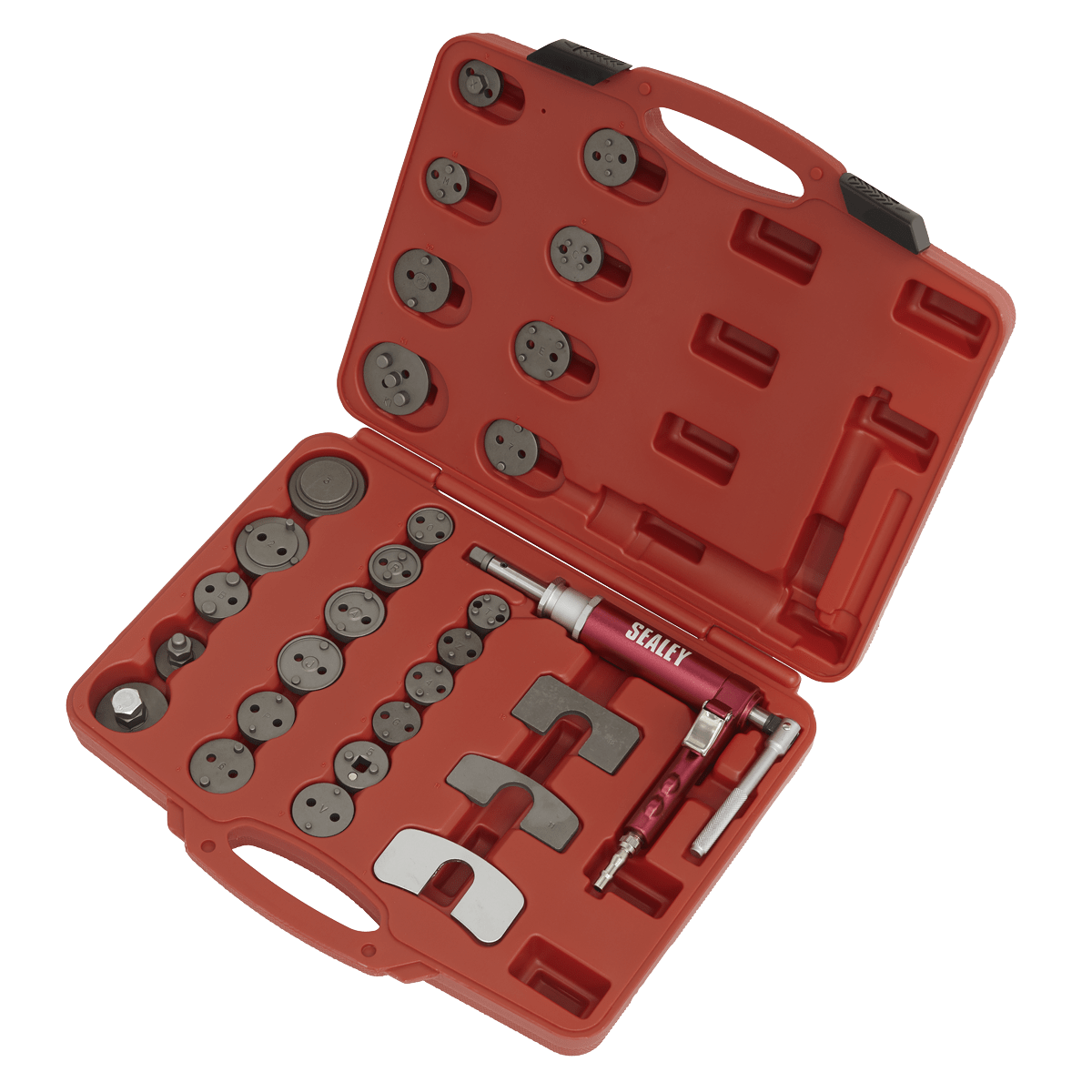 Air Operated Brake Piston Wind-Back Tool Kit 29pc | Air operated wind-back tool suitable for left or right-hand wind-back operations. | toolforce.ie