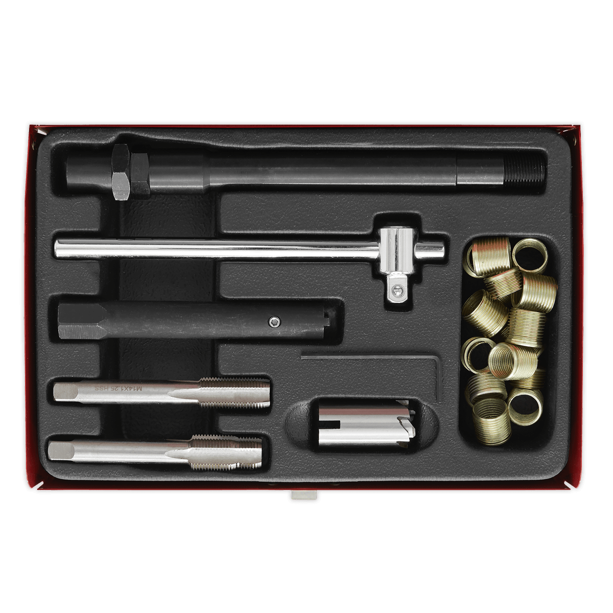 Spark Plug Thread Repair Kit | Comprehensive and time-saving kit of spark plug thread repair tools. | toolforce.ie