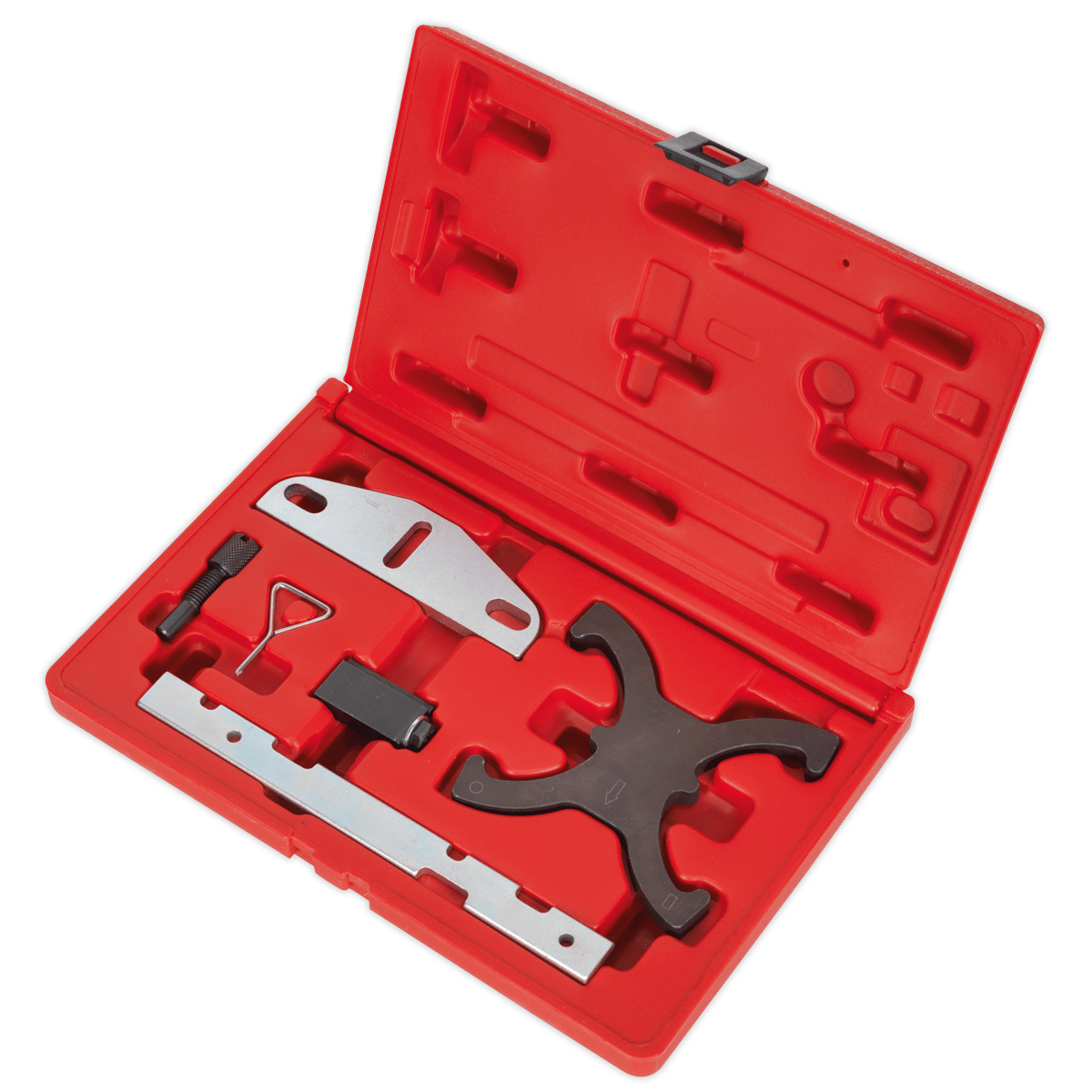 Petrol Engine Timing Tool Kit - for Ford 1.5 EcoBoost, 1.6Ti-VCT - Belt Drive | Covers timing belt replacement and timing adjustment on Ford 1.6Ti-VCT petrol engines. | toolforce.ie