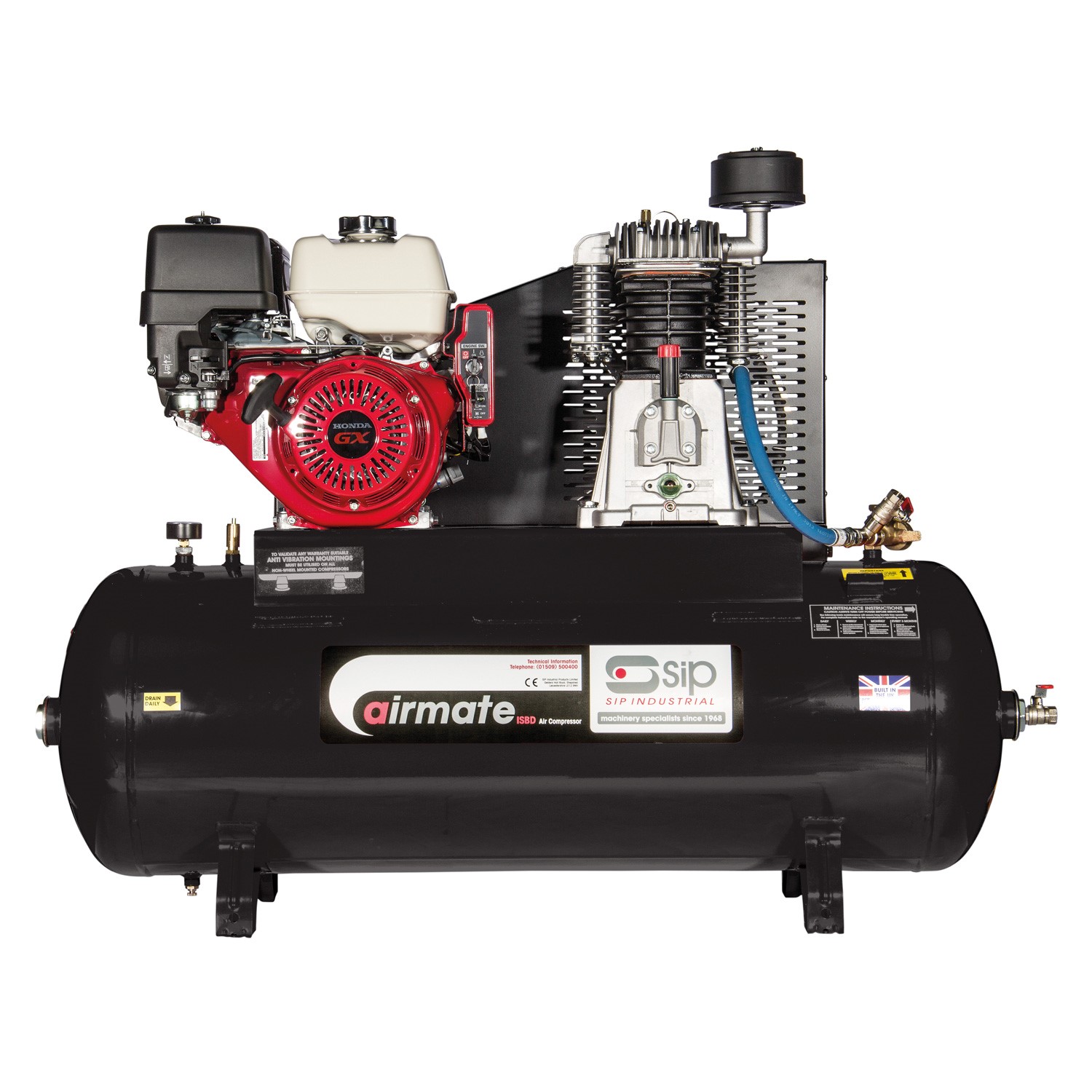 SIP ISHP5.5/150ES 2-Cylinder Super Petrol Compressor 04451