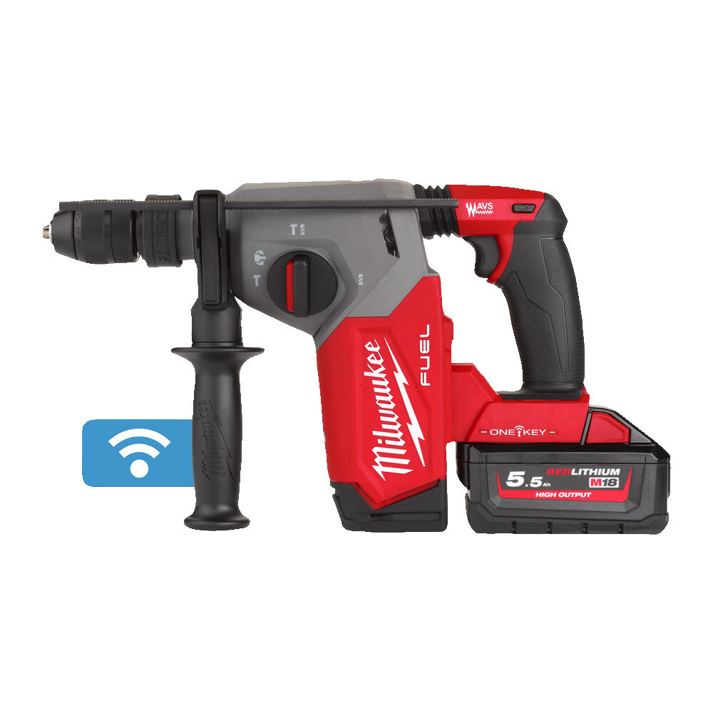 Milwaukee M18 ONE-KEY SDS+ Hammer Drill M18ONEFHX-551C