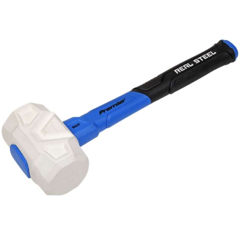 Sealey 16oz Rubber Mallet with Fibreglass Shaft RMG16