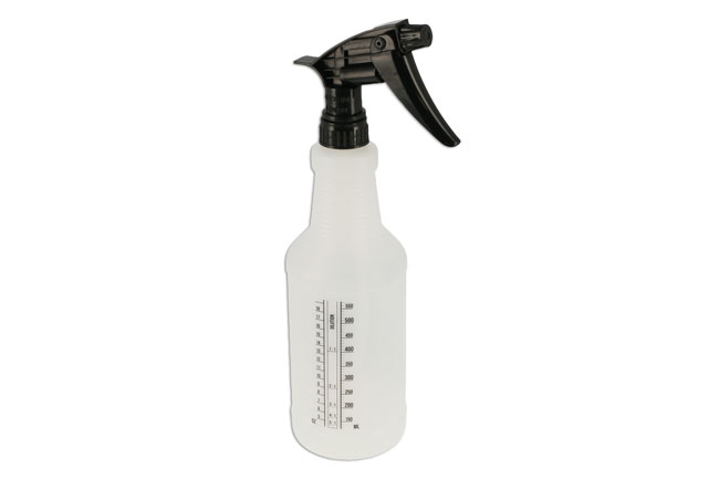 Bottle contains 'tick boxes' which can be marked with a permanent marker pen to identify the contents of the spray bottle.