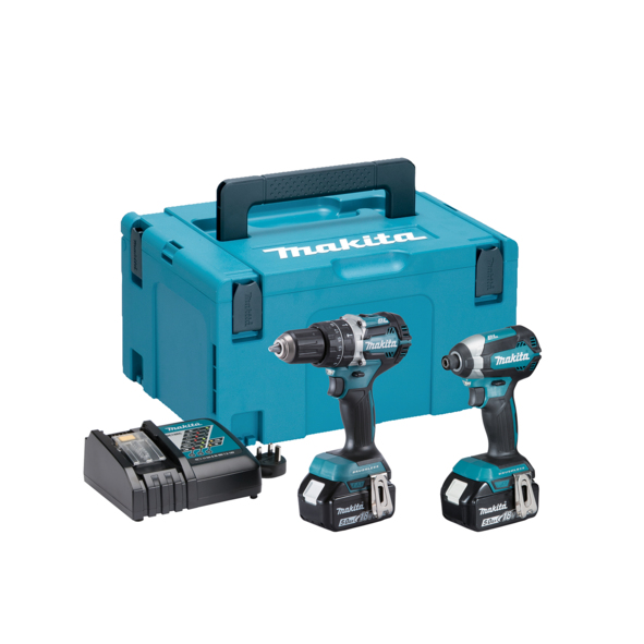 Makita Brushless Twin Pack Comes With 2 x 5.0Ah DLX2180TJ