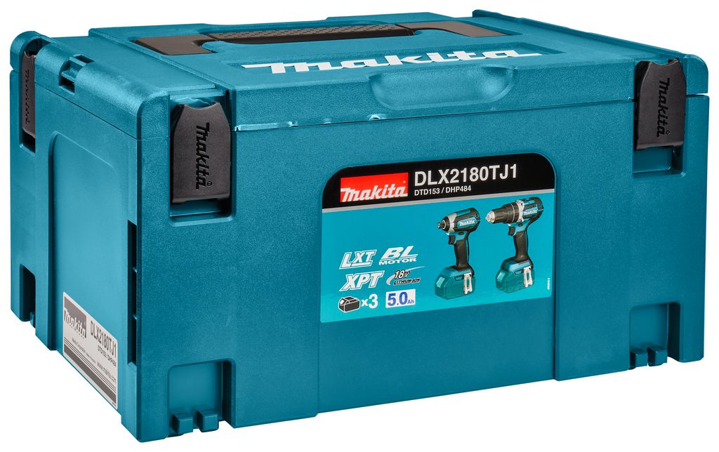 Makita Brushless Twin Pack Comes With 2 x 5.0Ah DLX2180TJ