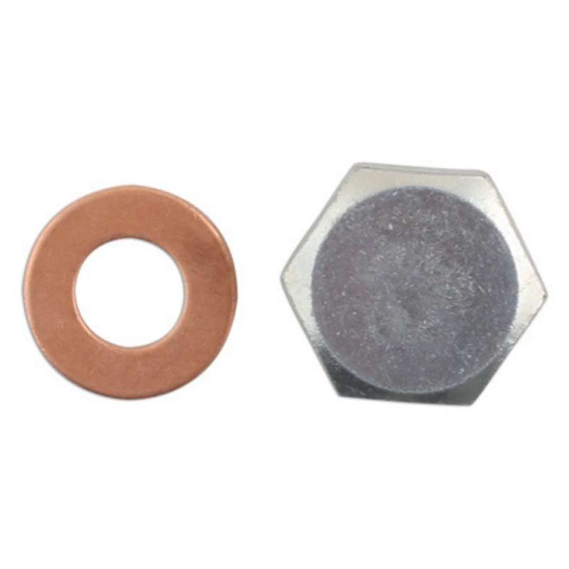 Supplied with copper washer: 10mm ID x 20mm OD x 2mm thick.