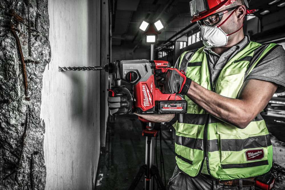 Milwaukee SDS hammer drill autostop safety feature