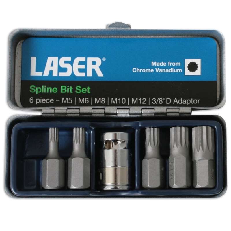 Laser Spline Bit Set 6pc LA0592