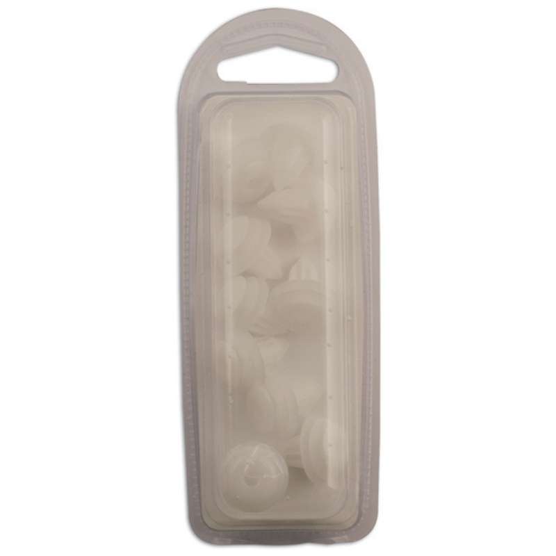 Plastic panel clip fixings manufactured in nylon