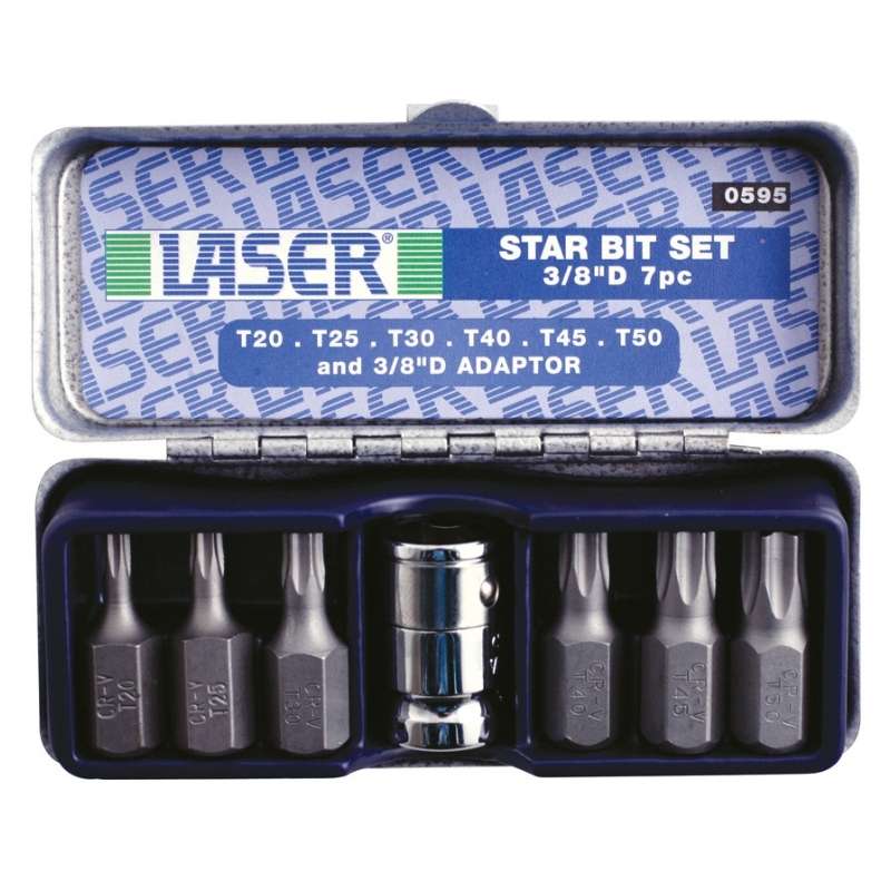 Laser Star Bit Set 7pc LA0595