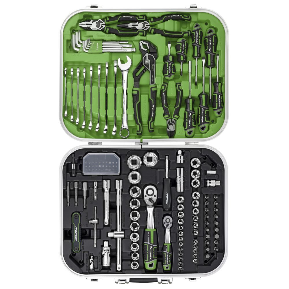 Sealey Mechanic's Tool Kit 144pc Hi-Vis Green AK7980HV