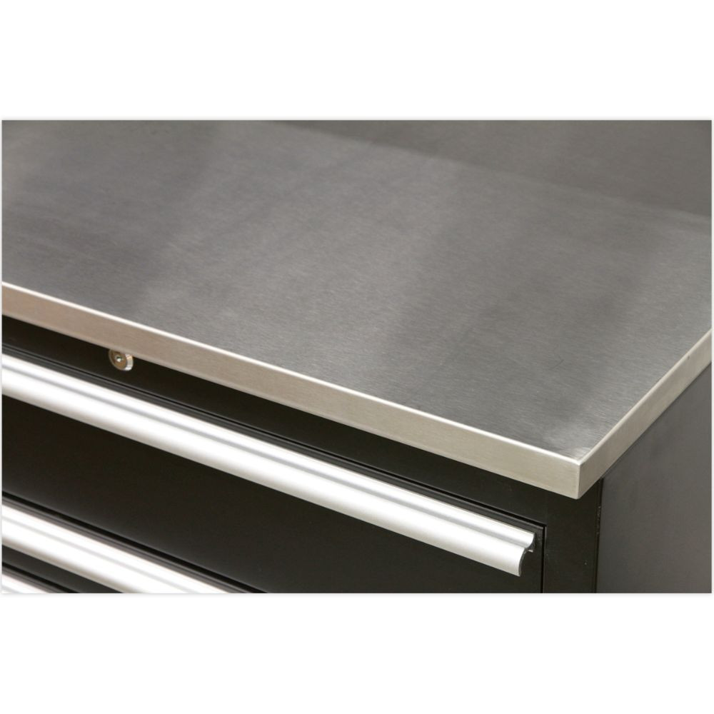 Sealey Premier 3.3m Storage System - Stainless Worktop APMSCOMBO7SS