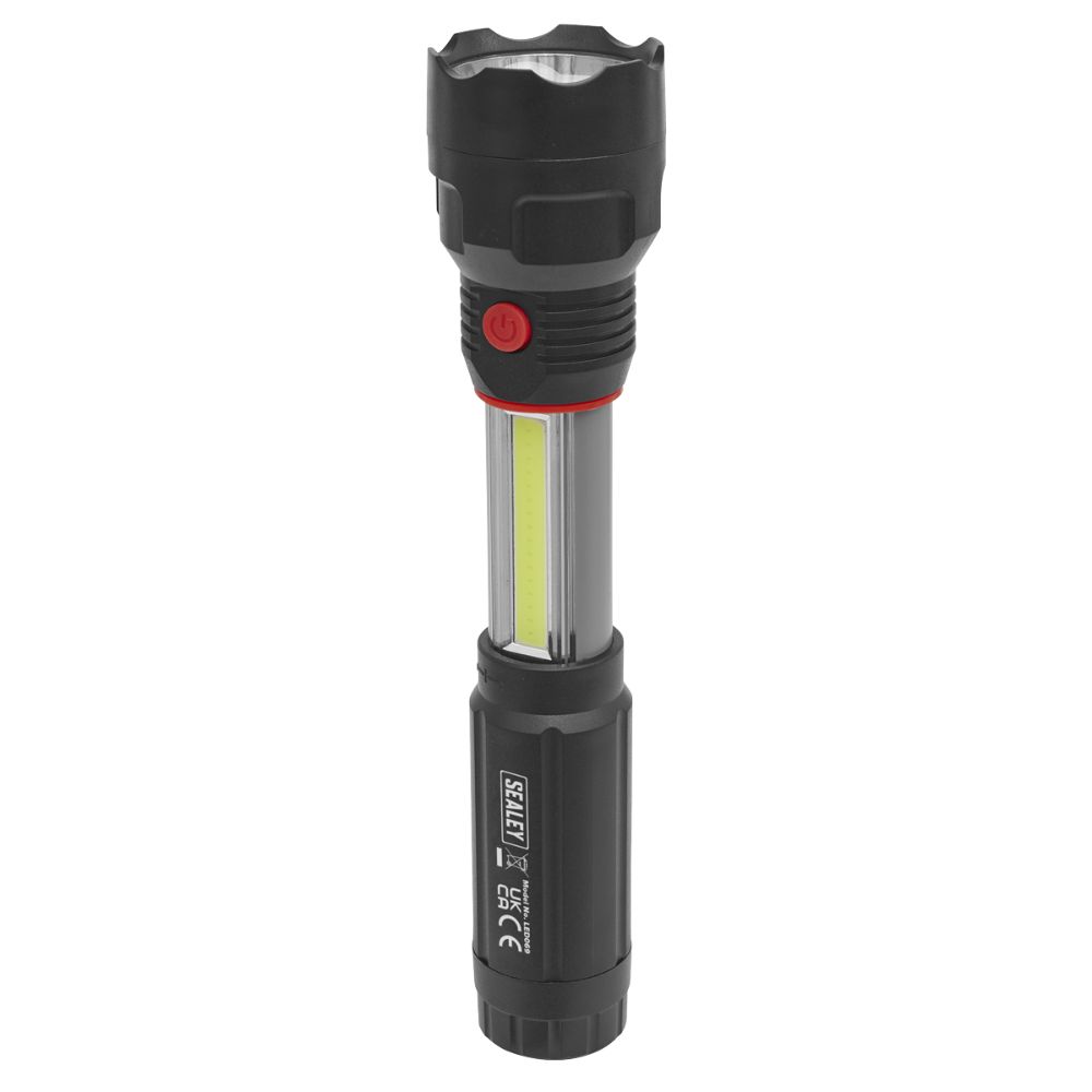 Sealey Torch/Inspection Light 3W COB & 3W LED 4 x AAA Cell LED069