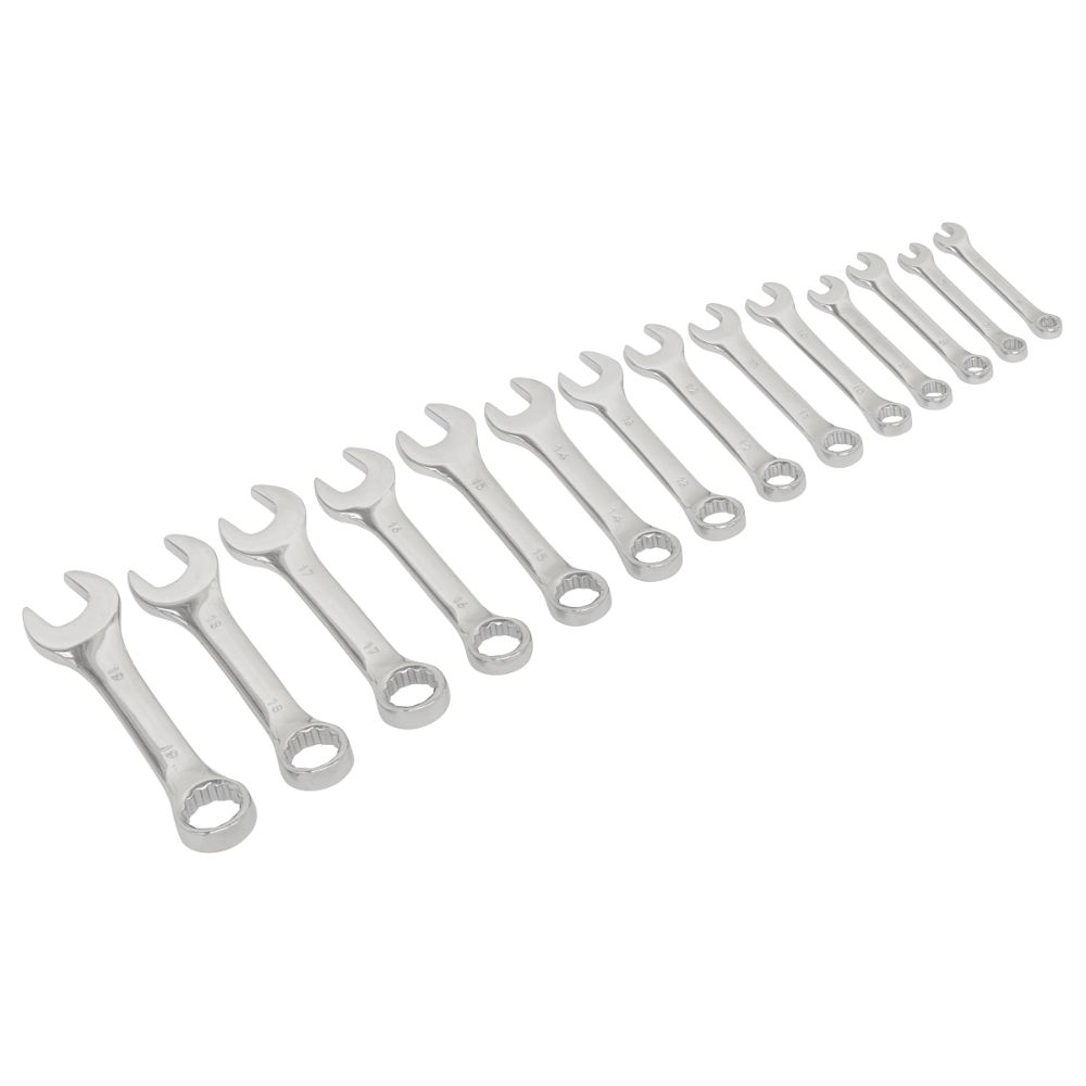 Sealey Combination Spanner Set 14pc Stubby S01232