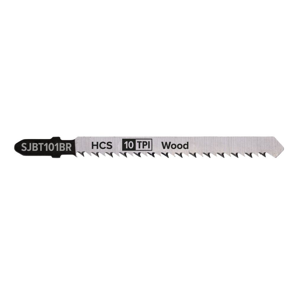 Sealey Jigsaw Blade Hard Wood Downward Cut 100mm 10tpi - Pack of 5 SJBT101BR