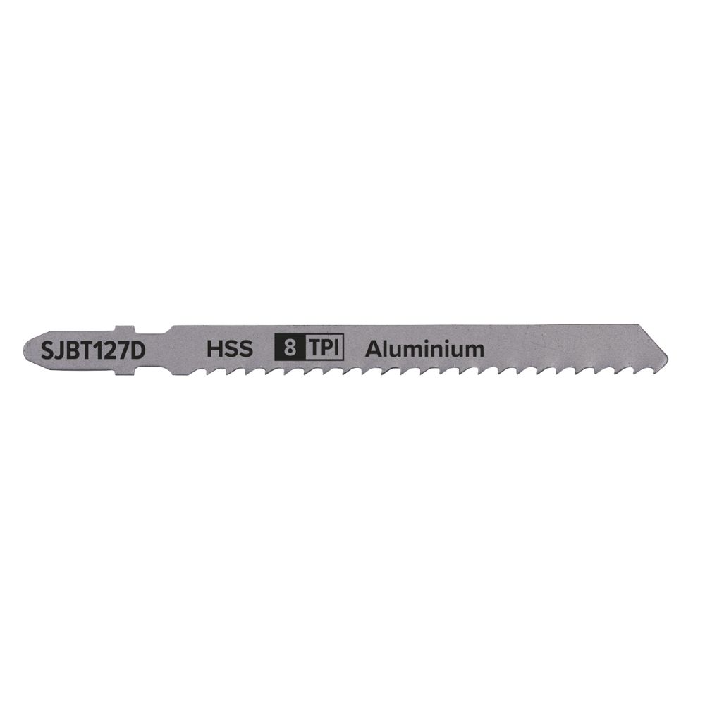 Sealey Jigsaw Blade Aluminium 100mm 8tpi - Pack of 5 SJBT127D