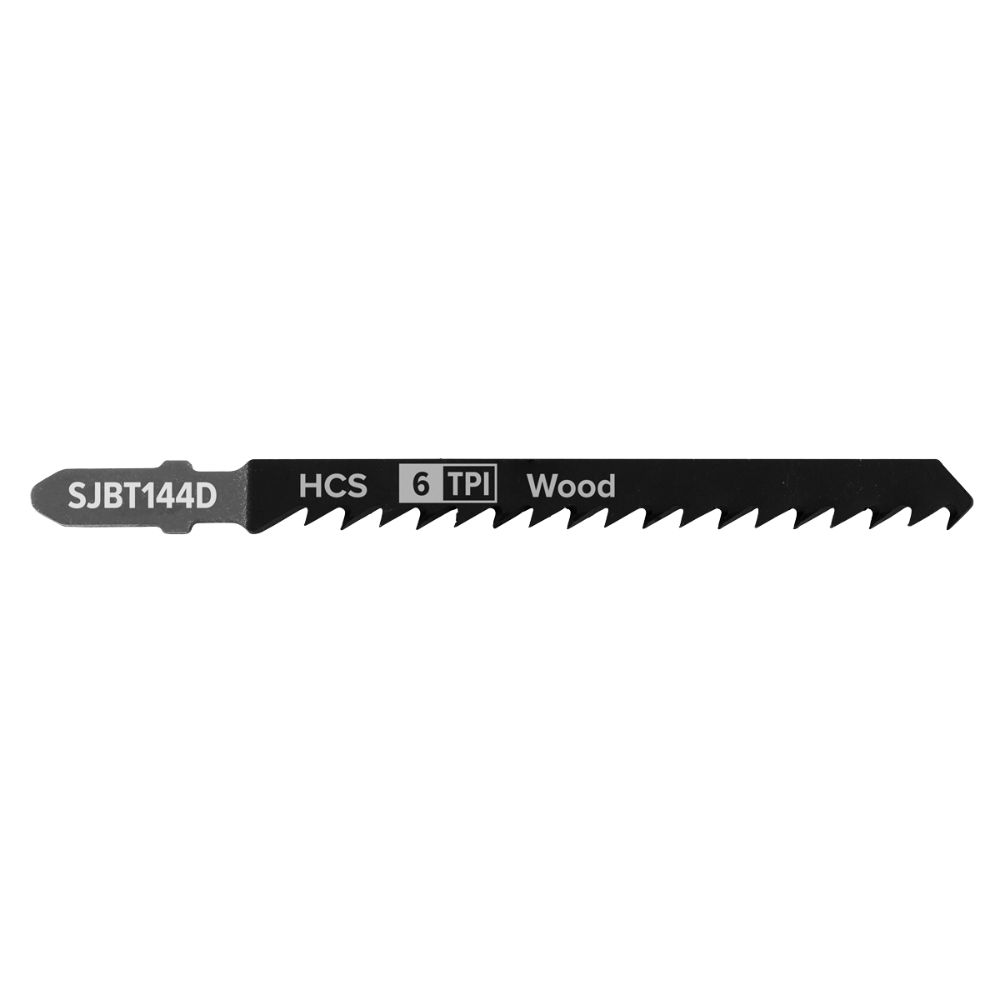 Sealey Jigsaw Blade General Wood 100mm 6tpi - Pack of 5 SJBT144D