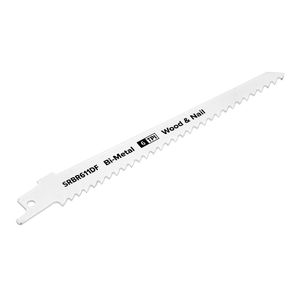 Sealey Reciprocating Saw Blade Wood & Nail 150mm 6tpi - Pack of 5 SRBR611DF