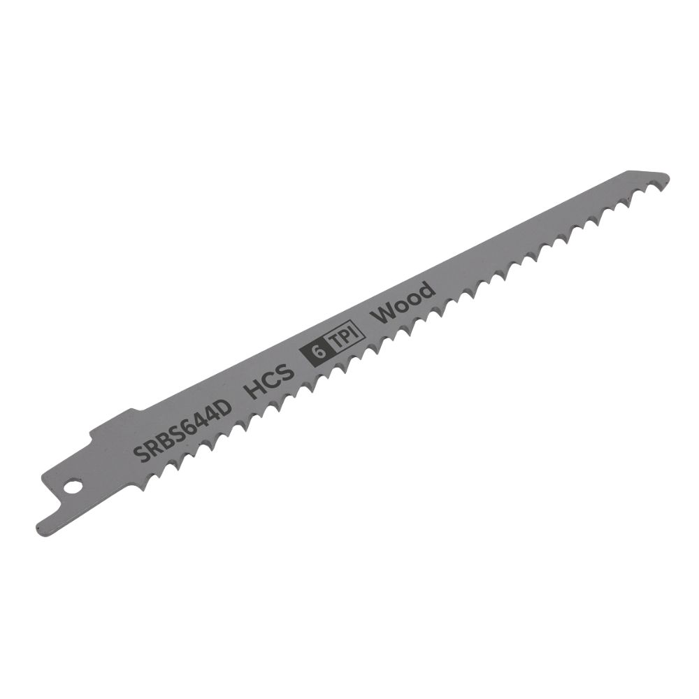 Sealey Reciprocating Saw Blade Clean Wood 150mm 6tpi - Pack of 5 SRBS644D