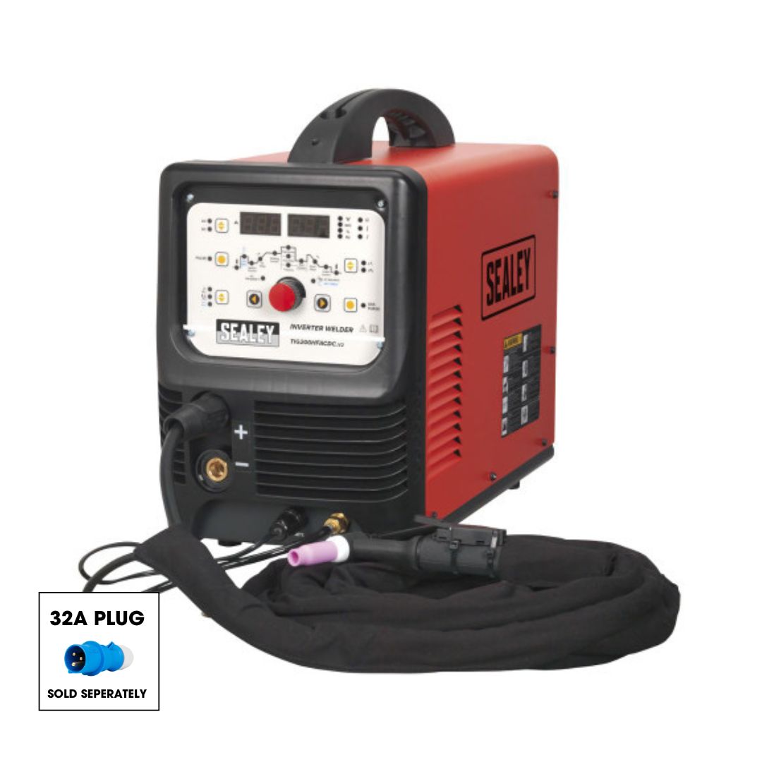 Sealey TIG/MMA HF AC/DC Inverter Welder 200A 230V TIG200HFACDC
