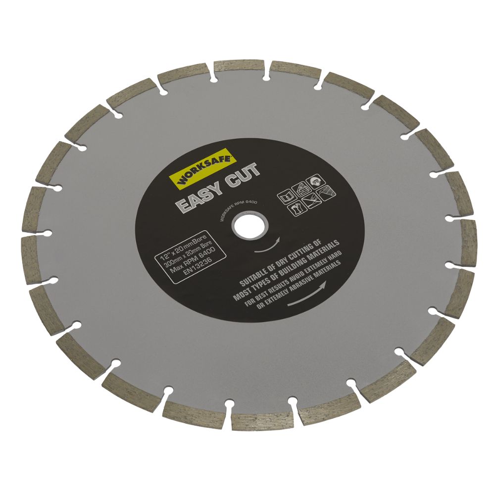 Sealey Silver Easy Cut Diamond Blade Ø300 x 20mm WDEC300/20