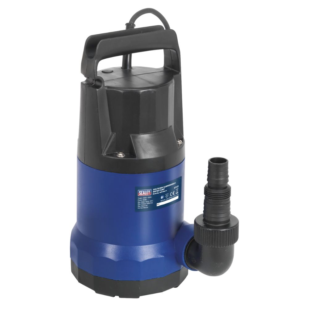 Sealey Submersible Clean Water Pump 100L/min 230V WPC100