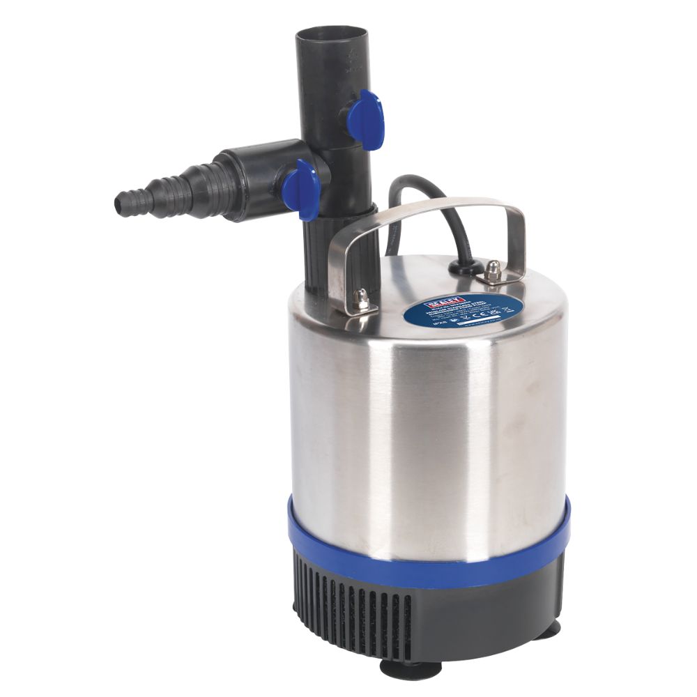 Sealey Submersible Pond Pump Stainless Steel 3600L/hr 230V WPP3600S