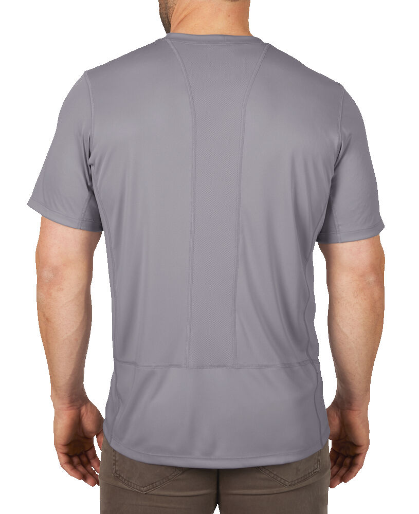 Milwaukee Light Weight Grey Work Performance Short Sleeve Work Skin Shirt 4933478194