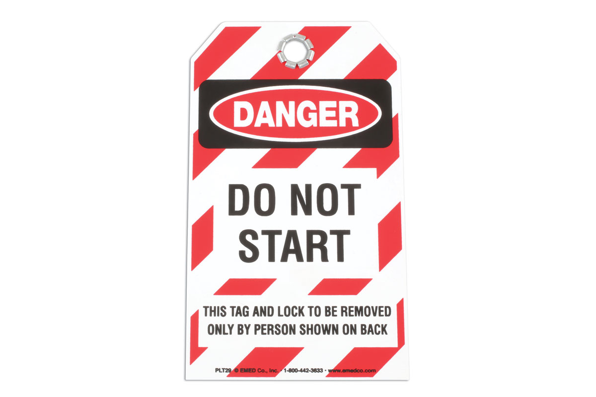 Laser Safety Tag - DO NOT START 6675
