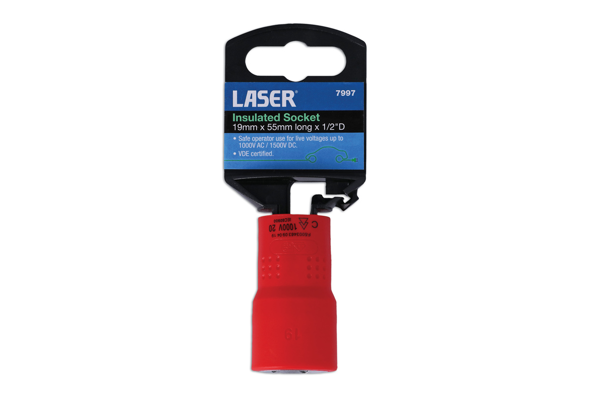 Laser Insulated Socket 1/2"D 19mm 7997