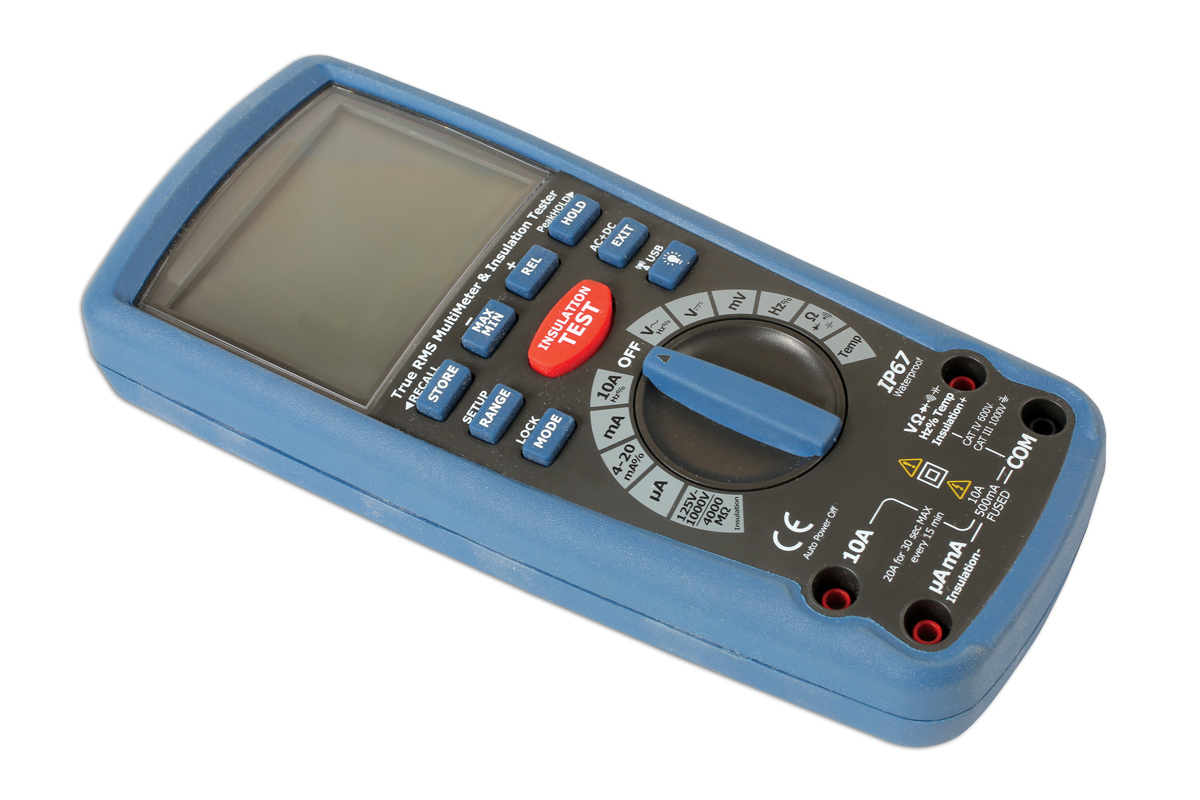 Laser Insulation Resistance Multimeter CAT III 6550