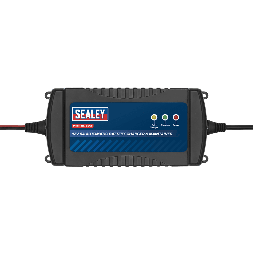 Sealey Battery Maintainer Charger 12V 8A Fully Automatic SBC8