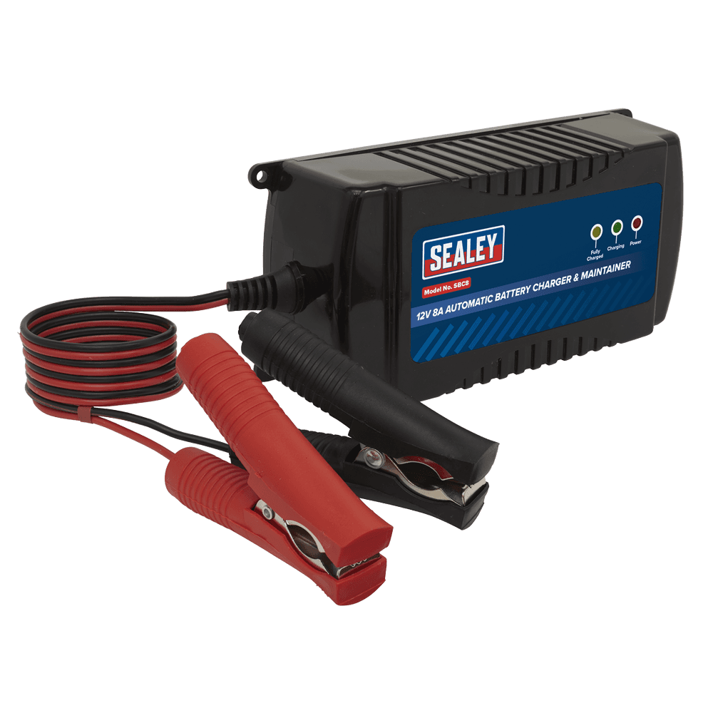 Sealey Battery Maintainer Charger 12V 8A Fully Automatic SBC8