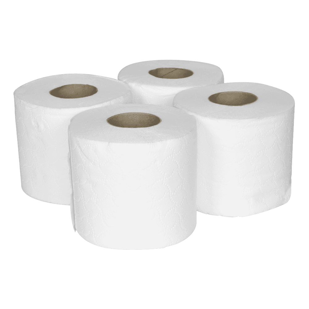 Sealey Plain White Toilet Roll - Pack of 4 x 10 (40 Rolls) TOL40