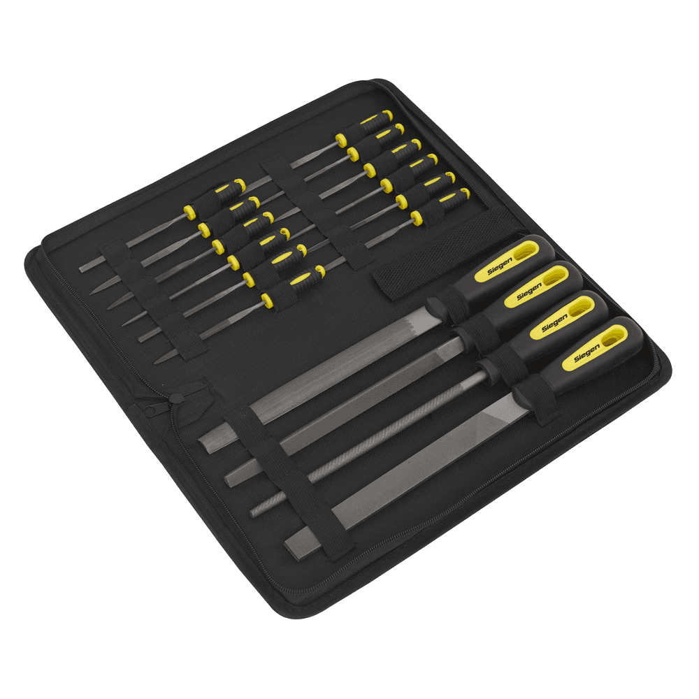 Sealey File Set 16pc Engineer's & Needle S05781