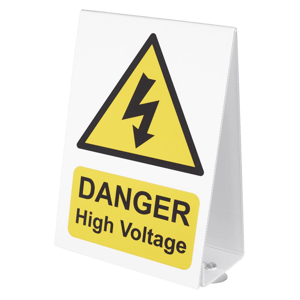 Sealey High Voltage Vehicle Warning Sign HVS1