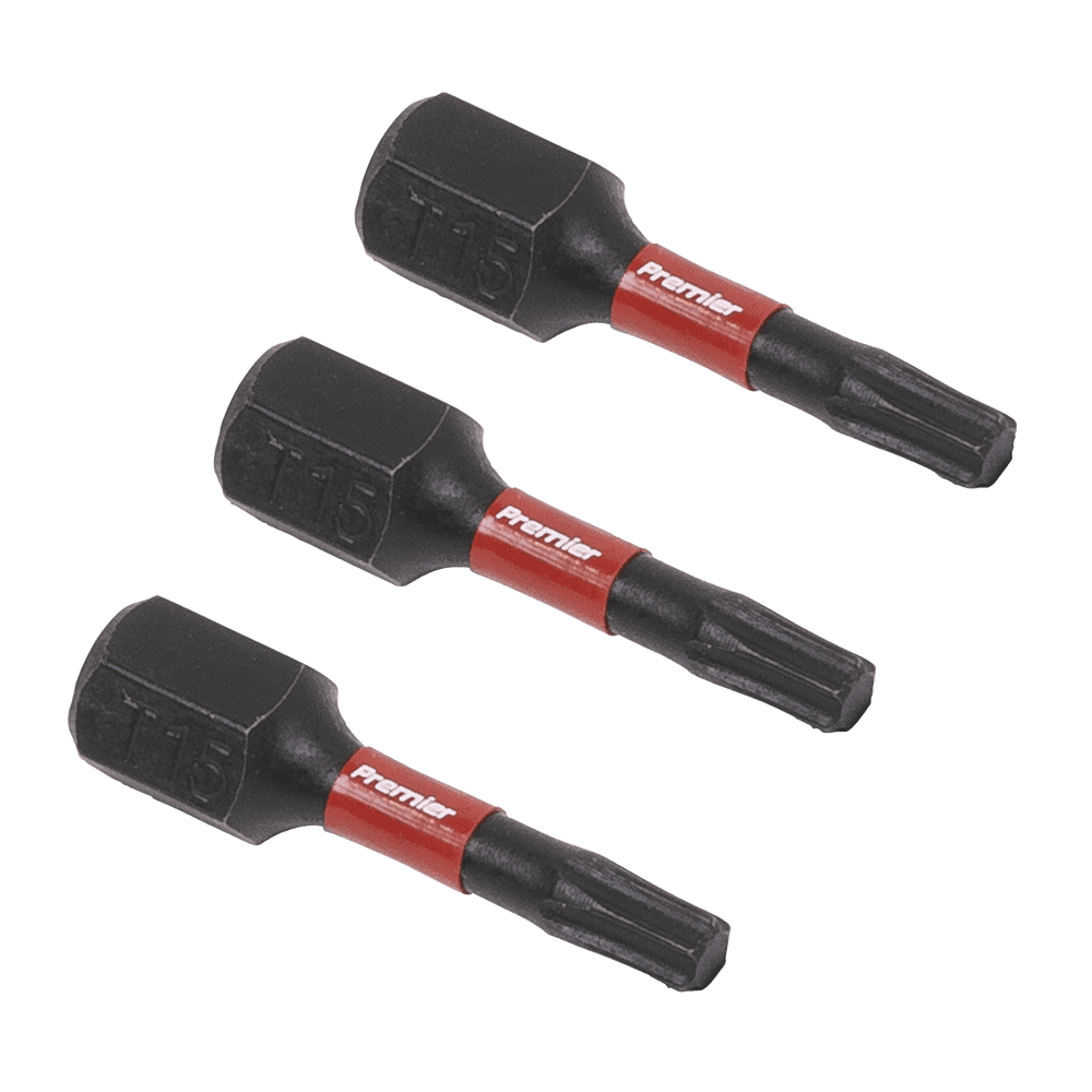 Sealey TRX-Star* T15 Impact Power Tool Bits 25mm - 3pc AK8216