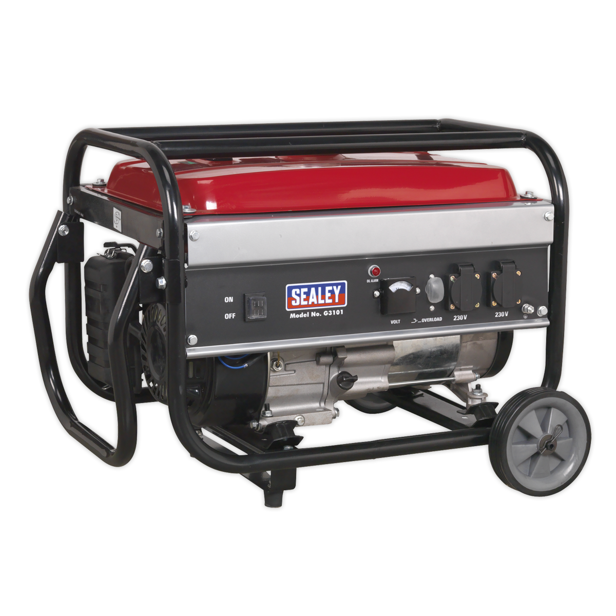 Sealey 3100W 230V Generator 7hp - 4-Stroke Engine G3101