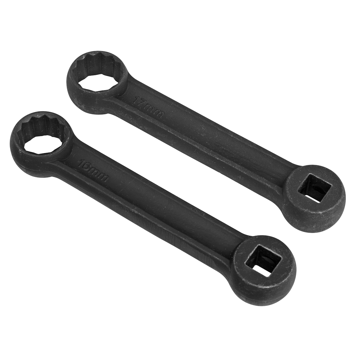 12-Point ring spanner with Internal 3/8" square drive