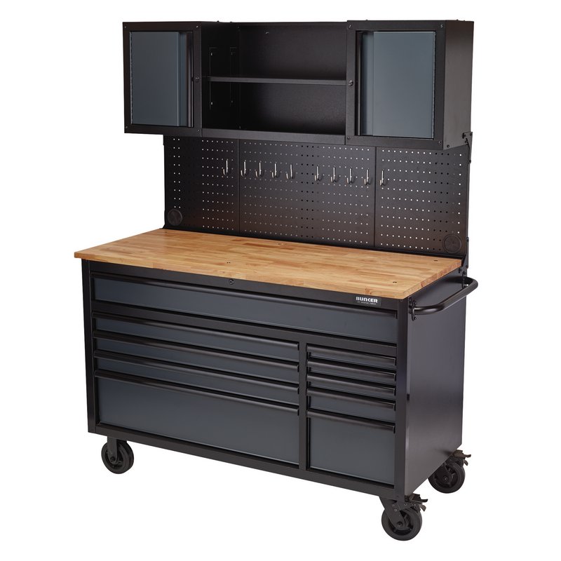 Combined Roller Cabinet and Tool Chest, 6 Drawer, 24, Green (19566)