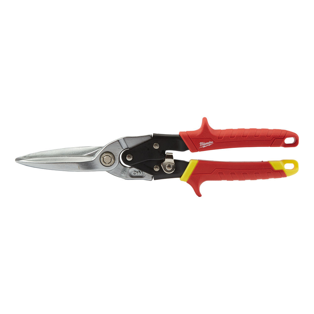 Extra long aviation snips for longer and straighter cuts in one go