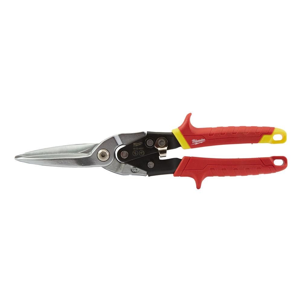Extra long aviation snips for longer and straighter cuts in one go