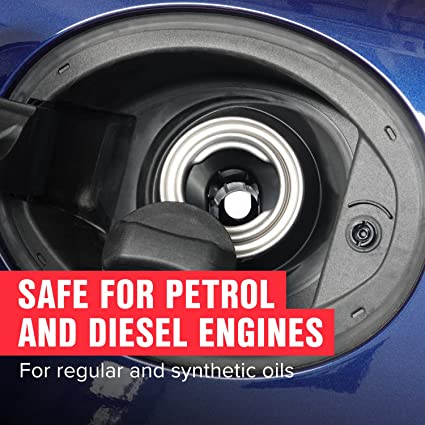 Safe for petrol and Diesel engines - For regular and synthetic oils.
